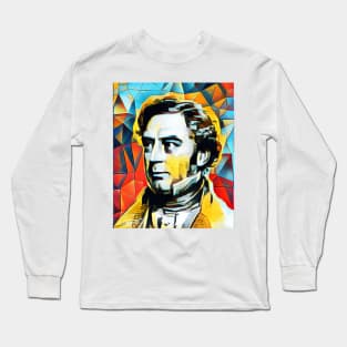 Robert Stephenson Abstract Portrait | Robert Stephenson Artwork 2 Long Sleeve T-Shirt